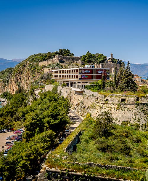 Acronafplia Castle from Palamdii